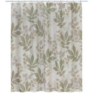 Creative Bath Shadow Leaves Fabric Shower Curtain